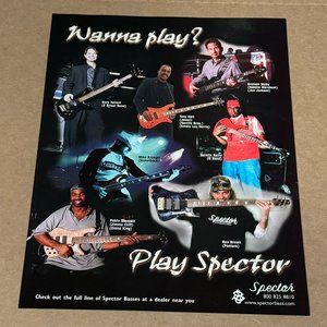 Tallent / Hall / Brown / Stennett / Berry - Spector Bass Guitars - 2003 Print Ad